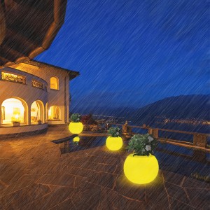 Светодиодный круглый цветок открытый сад водонепроницаемый газон легкий рождественский ландшафтный ландшафт лампа