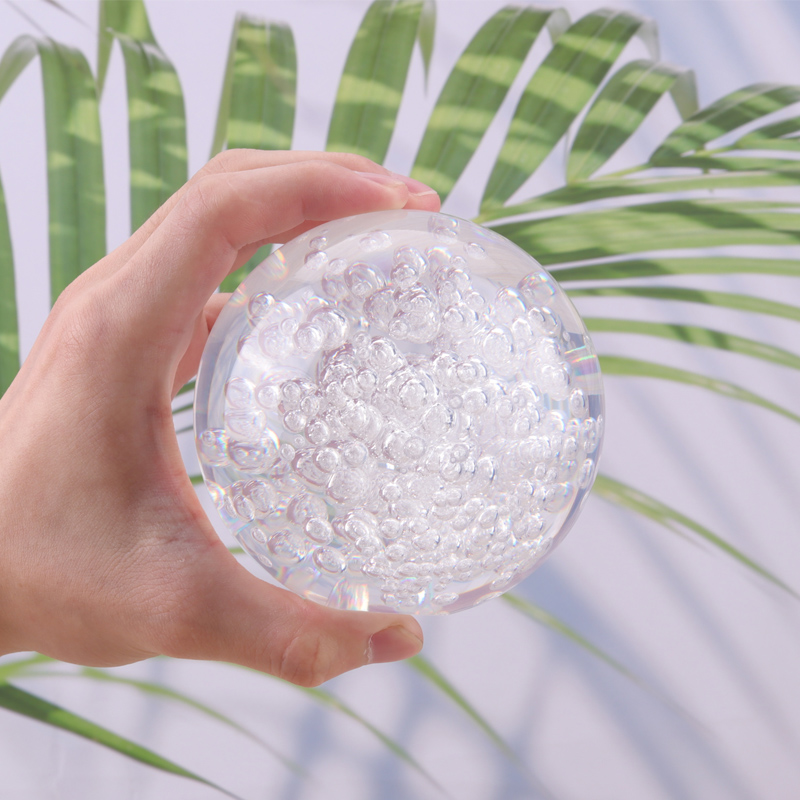 Современный Usiness Souvenir Creative Gift Fengshui Paperweight Amber Mountain Bool Ball Ball Crystal Bubble Ball For Fountain