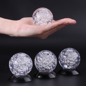 Современный Usiness Souvenir Creative Gift Fengshui Paperweight Amber Mountain Bool Ball Ball Crystal Bubble Ball For Fountain