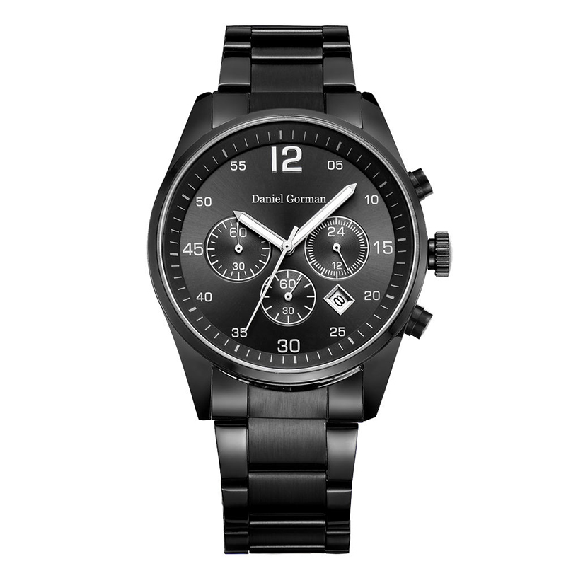 Даниэль Горман RM2210 Новый дизайн Hot Sell Кожаная группа металлическая Quartz Twist Platinum Женева роскошные люди часы