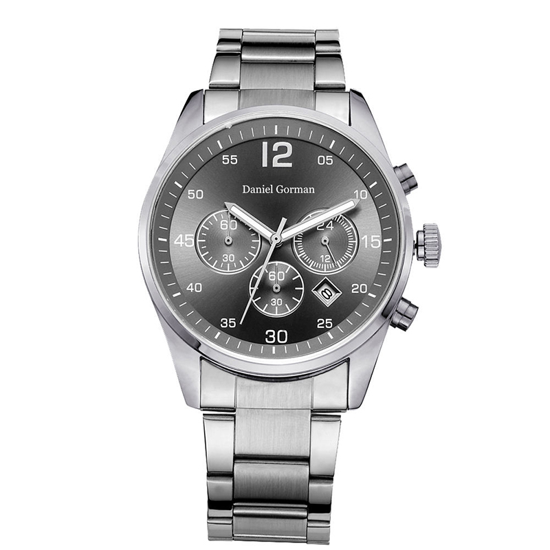 Даниэль Горман RM2210 Новый дизайн Hot Sell Кожаная группа металлическая Quartz Twist Platinum Женева роскошные люди часы