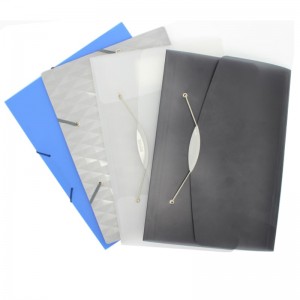 A4 Size PP Plastic Button Document Bag для школы и офиса