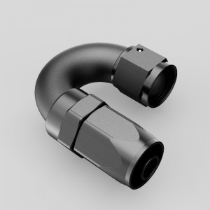 180 градусов алюминия с одним кусочком полного поворотного шланга конец AN4 AN6 AN8 AN10 AN12 Fittings