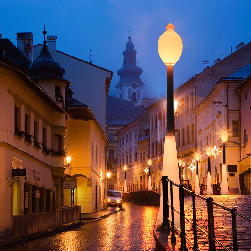 Открытый сад светодиодный уличный свет с шестом, 60 Вт RGB. Изменение красивого водонепроницаемого уличного света для сада, внутрен...