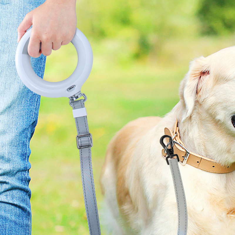 Бесплатный тяжелодушная светодиодная светодиодная собака встроенная поводка встроенная какашка для купе для ходьбы поводки 360 рук без проскальзывания