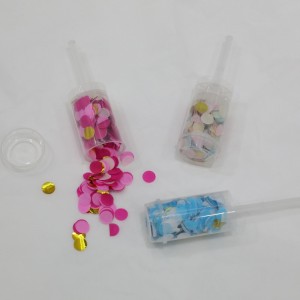 Push Pop Confetti Poppers для выпускного гендерного пола раскрыть детское душевое юбилейное годовщину Новогоднего дня рождения (многоцветн...