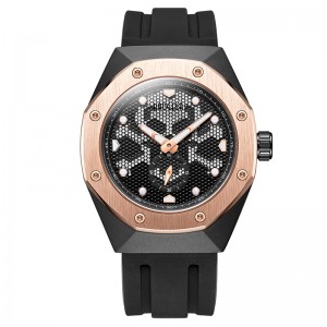 Baogela Skeleton Quartz смотрит, как мужчина спортивная армия военные наручные часы светящиеся водонепроницаемые силиконовые группы Man1901 Bl...