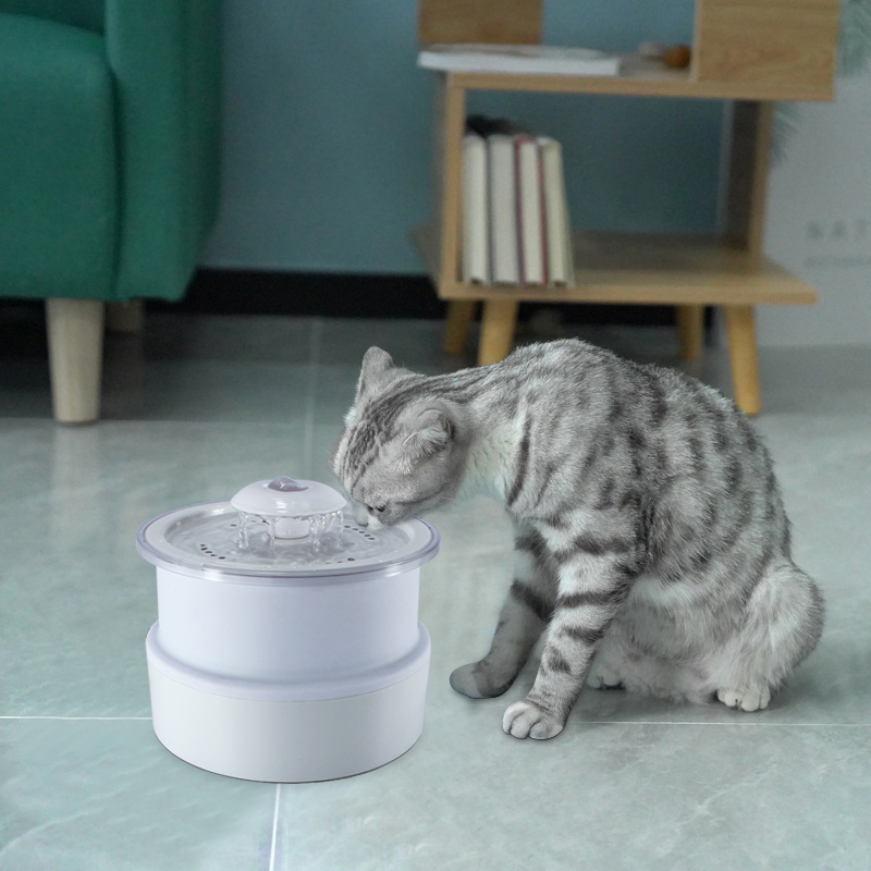Материал пищевого класса BPA Бесплатный кошачий фонтан питомец складной фонтан