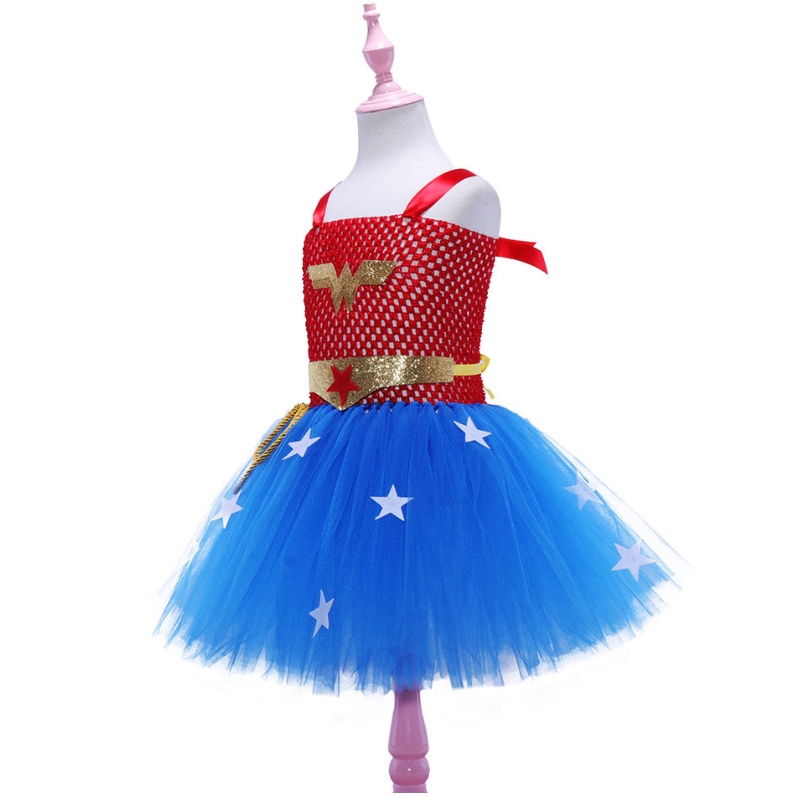 Girl Dress Complay Dawn of Justice Dress For Girls Kids Superhero Superle