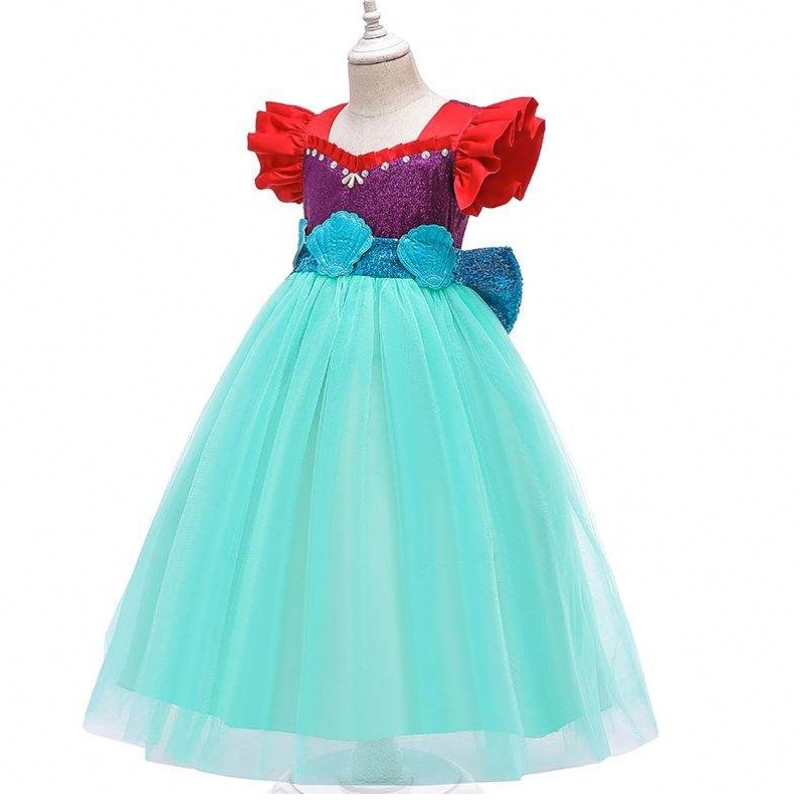 Baige Kids Mermaid Ariel Princess Girl Dress Dress Halloween Performance Cospleum Mry002