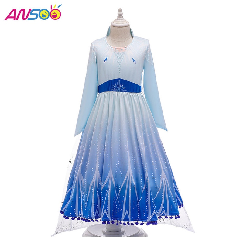 Ansoo Hot Sales Elsa Anna Cosplay Costum