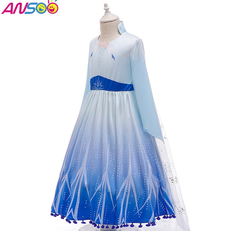 Ansoo Hot Sales Elsa Anna Cosplay Costum