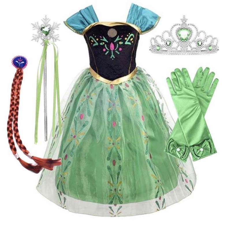 Ice Princess Coronation Green Costum