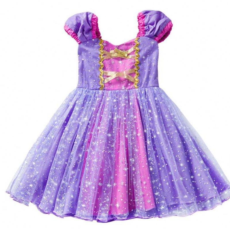 Высококачественное платье Rapunzel Princess Dress для вечеринки в фильме «Запутанные персонажи косплей для девочек» платье для вечеринки по случаю дня рождения на 1-4 года