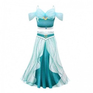 Novedadess 2022 Halloween Cosplay Arabian Princess Aladdin и Jasmine Costume с украшениями HCAL-005