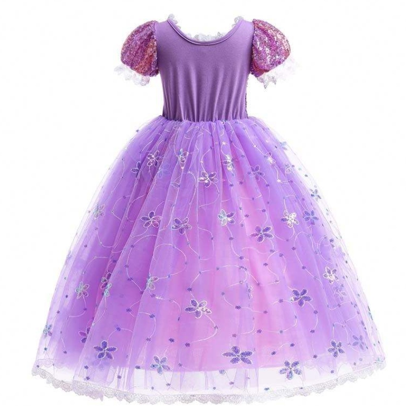 Костюм Princess Princess Prapunzel Puffice Feercein Persplay Press Purple с аксессуарами HCRS-007