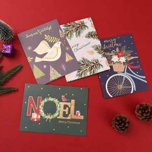 поздравительные открытки напечатаны Kraft Paper на день рождения пользовательский логотип напечатано 150G/200G/250G/300G ПАМЕЧА