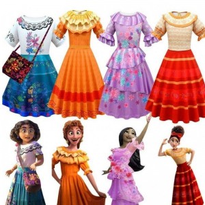 Baige Encanto Mirabel Girl Princess Costum