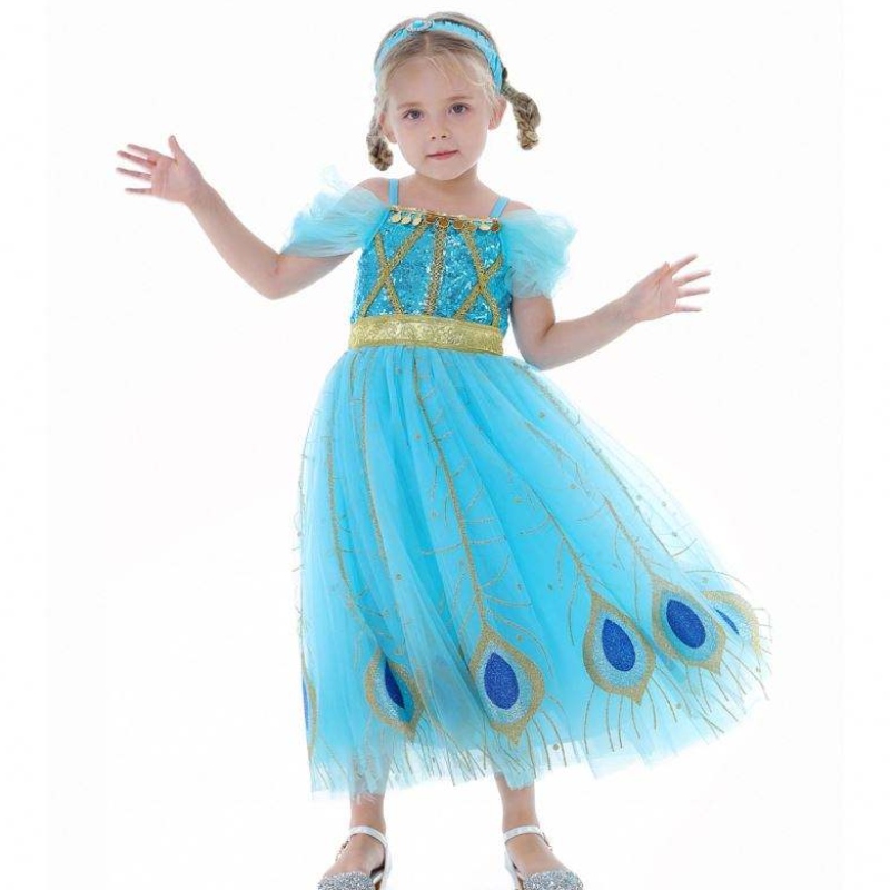 Baigenewjasmine Princess Dress Dress Halloween Cosplay Costume детское платье для вечеринки Bx8140