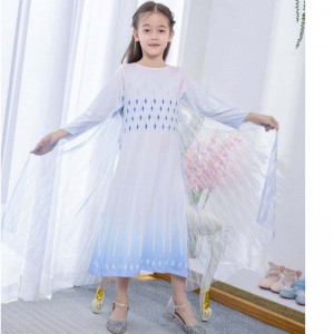 Baige White Princess Elsa Dress Disply Dress Dress Costumes для детского телевидения&фильма костюмы