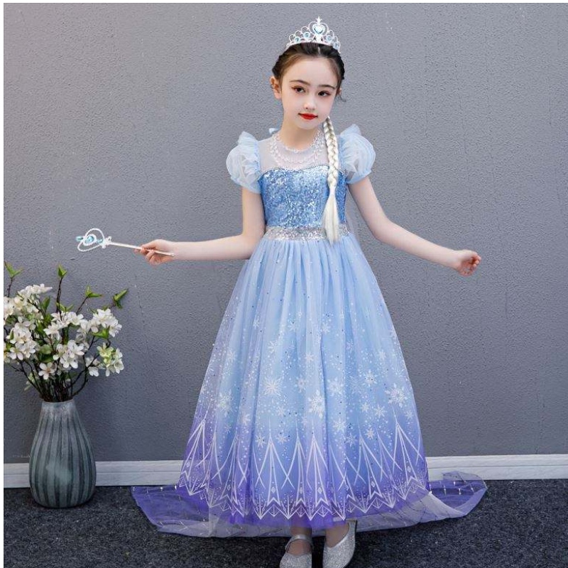 Baige Высококачественная Elsa 2 Princess Kids Party Cartoon Complay Costum