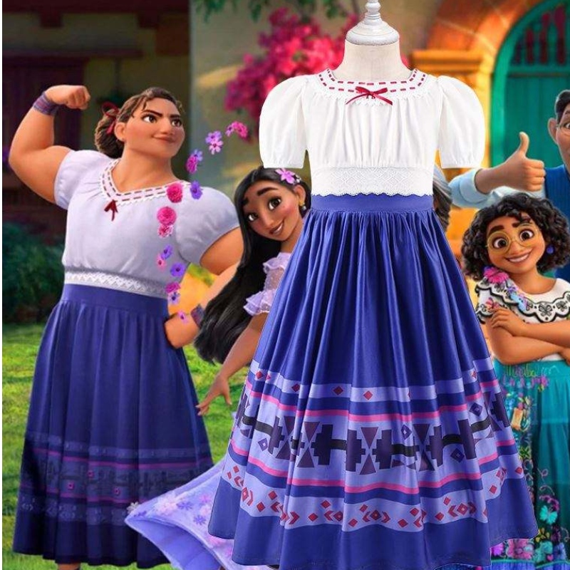 Baige Laff Tight Train Girls Twirls Long Юбка для детской одежды Encanto платье для детей