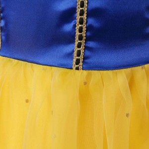 Принцесса платье костюм белый снежный косплей платье для вечеринки девочки Хэллоуин выпускной