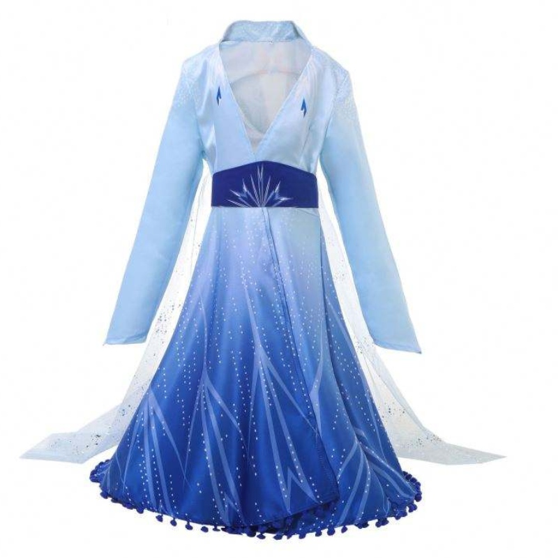 Новое прибытие Elsa Frozen Dress Princess Elsa костюм для девочек