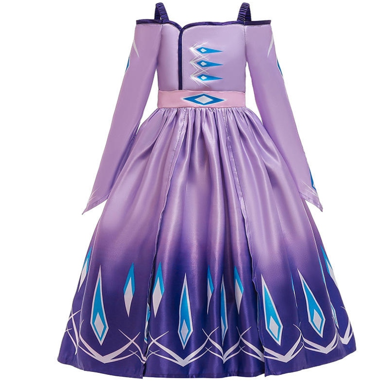 Новая принцесса Анна Эльза платье для детей 2 платья по случаю дня рождения для девочки принцесса
