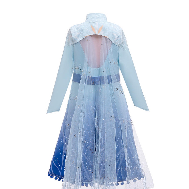 Новая принцесса Анна Эльза платье для детей 2 платья по случаю дня рождения для девочки принцесса