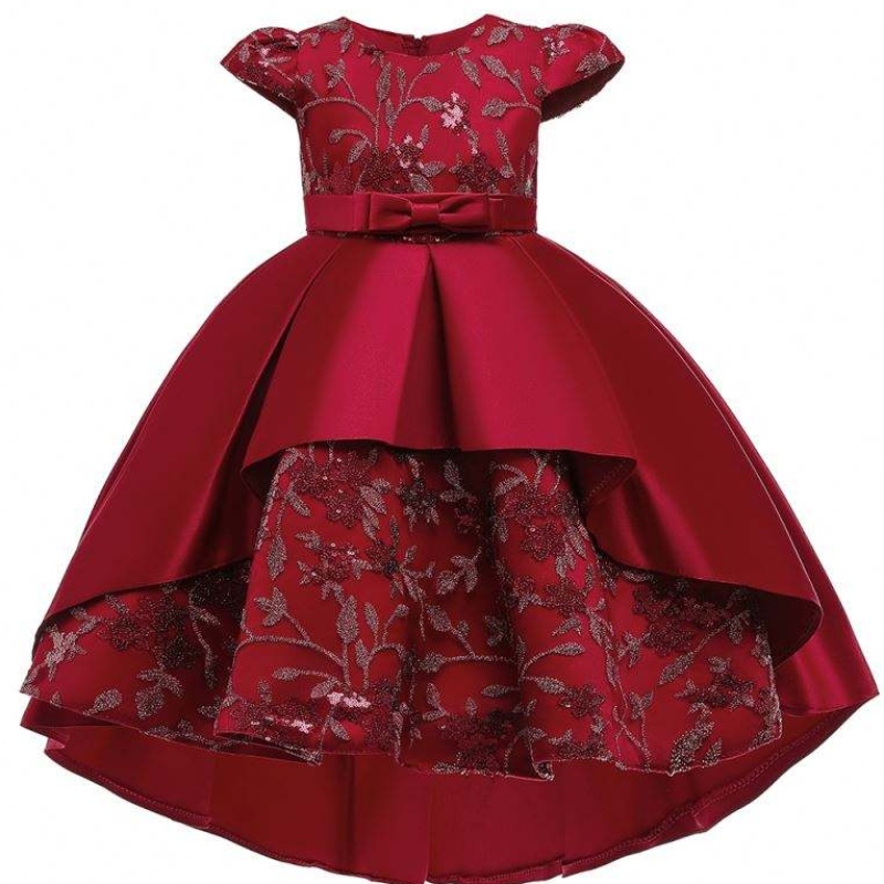 Baige высококачественные детские детские платья для девочек для девочек с короткими рукавами дизайн платья для девочки