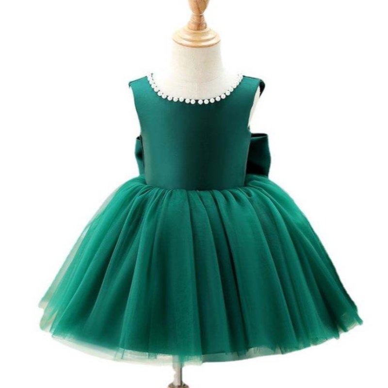 Baige Toddler Princess Flower v Back Beading Dress Mabon Girls День рождения свадебные платья вечеринки