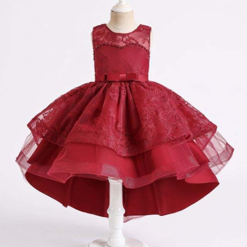 Новое дизайнерское платье для детской девочки, одежда для девочек, жемчужное платье, девочки, вечерние платья 2158