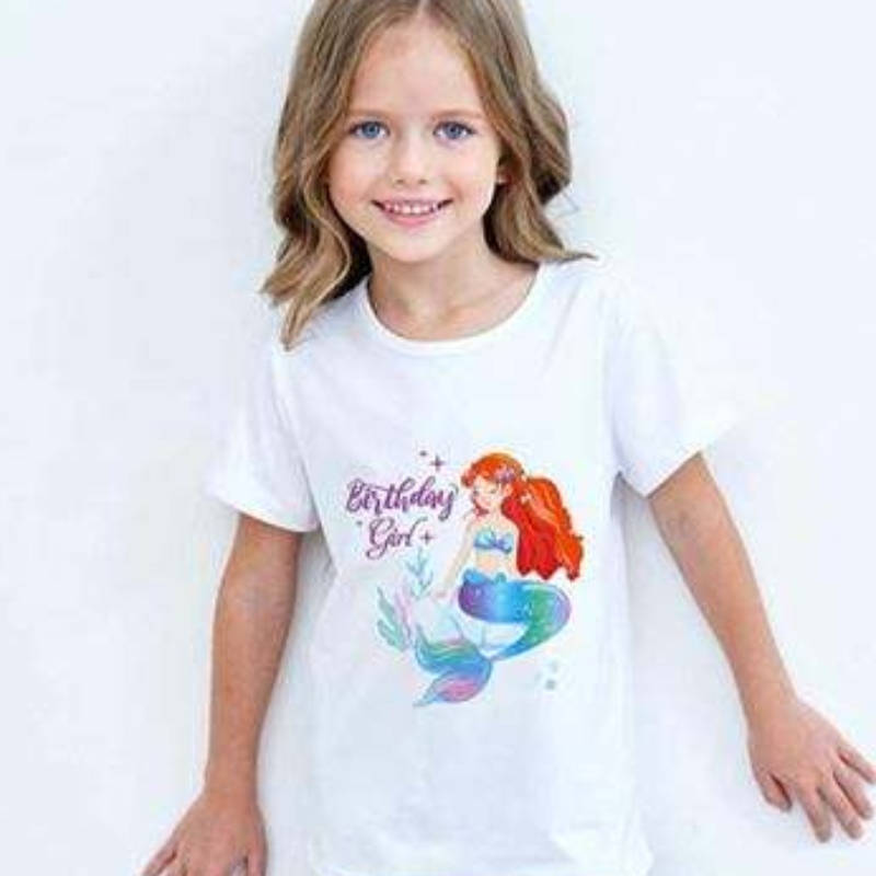 Baige Girl Summer Slyered Cothereed Print Printed Cotton Fot Fort