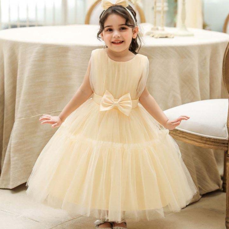 Baige 4 YEARS Neworn Baby Girl Платье Pufpy Dooveless Kids Wedding Frome с бесплатной повязкой на голову L2066XZ