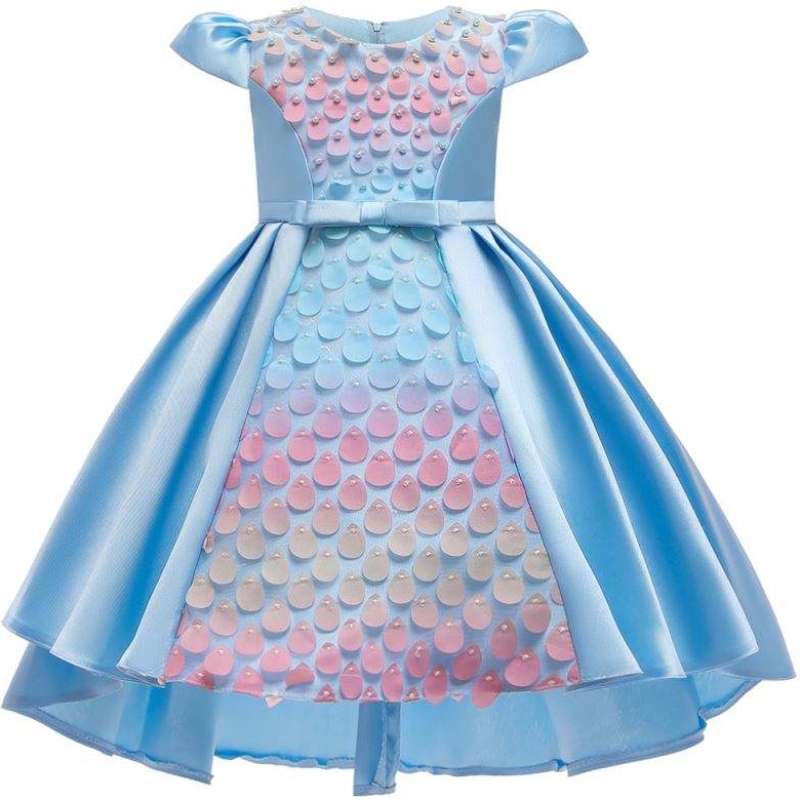 Baige New Design Kids Sequined Bow Girl Girl Frock Girl