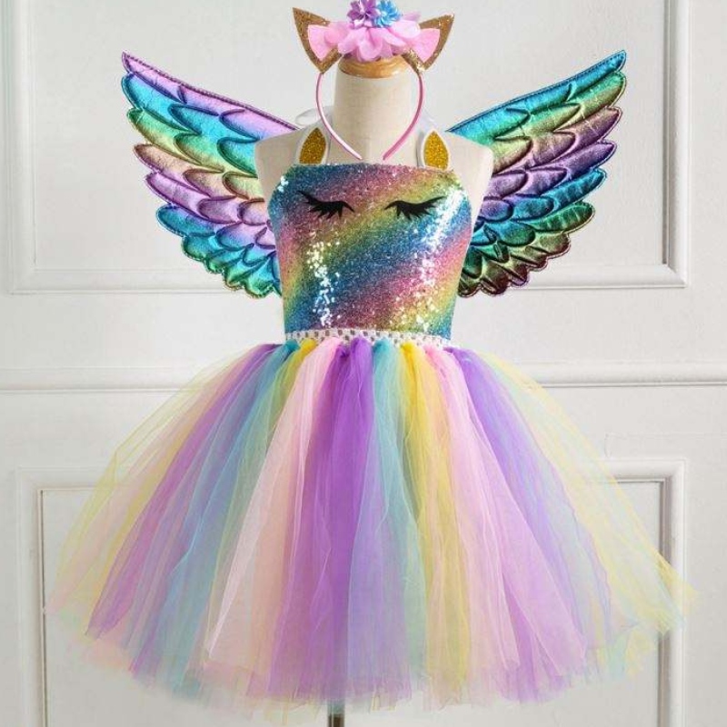 Baige Hot Sale New Style Girls Unicorn Princess Princess Farty Farting Детское свадебное платье