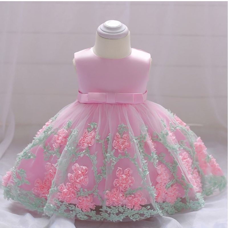 Baige Children Fashion Party Frock Kids Party Wear Flower Girl Платье для детей 0-2 лет