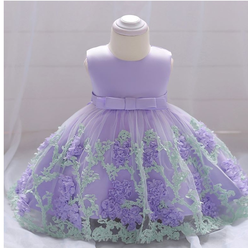 Baige Children Fashion Party Frock Kids Party Wear Flower Girl Платье для детей 0-2 лет