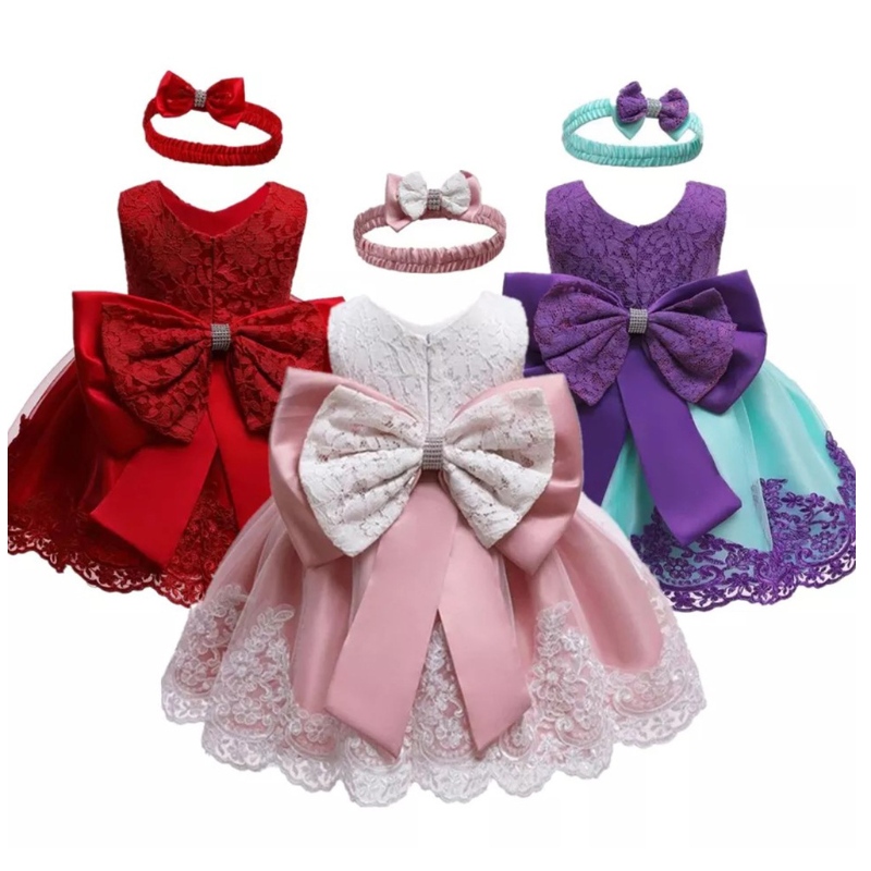 Amazon Hot Sale Kids Princess Dress Press Bow Lace Hown платье сладкое платье для вечеринки