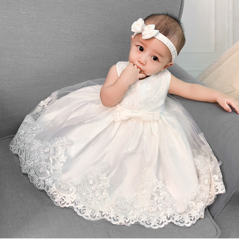 Amazon Hot Sale Kids Princess Dress Press Bow Lace Hown платье сладкое платье для вечеринки