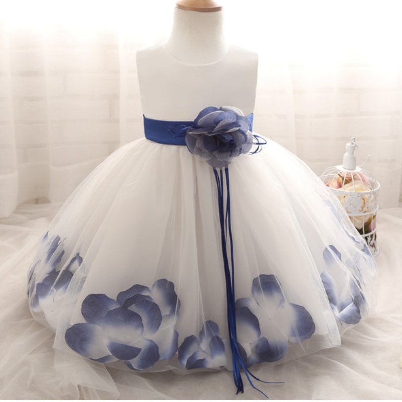 Flower Girl Dress для свадебной девочки 1-10 лет рождения наряда по случаю дня рождения детей первое общение для девочекn Платья