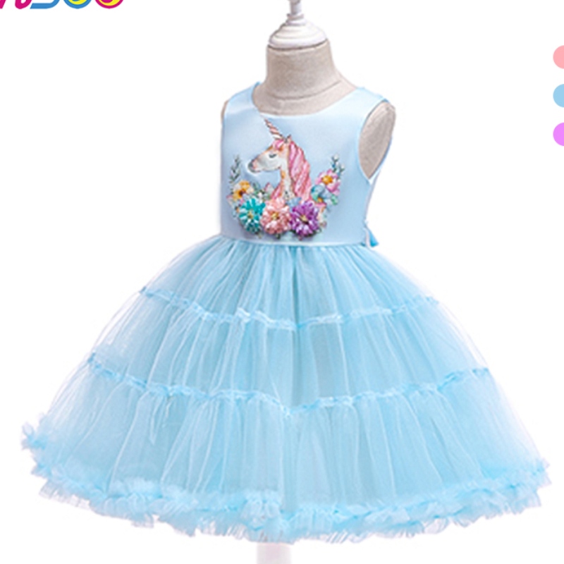 Ansoo Unicorn Rainbow Baby Girl Dirtdation Dirndethes Dirstlect Girl Girl Princess Purple Purple свадебные платья для 1-6 Y Girls Tutu