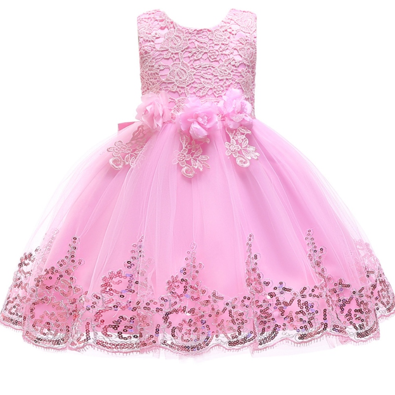 Baby Flower Princess Dress Press Party Платье прекрасное платье для девушки