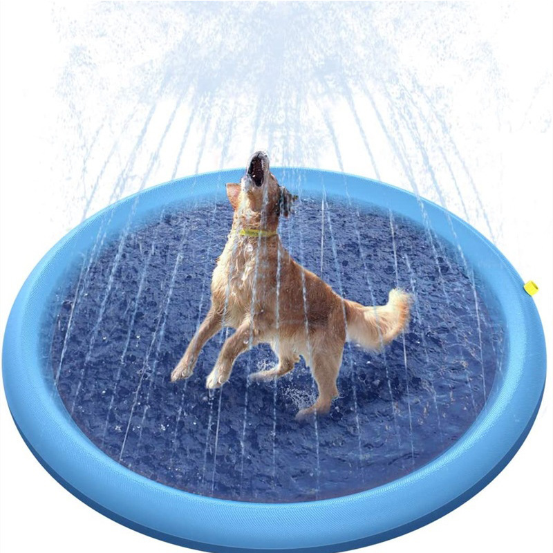 Надувной 170 см собачьей разбрызгиваемой площадки для собак на открытом воздухе на открытом воздухе