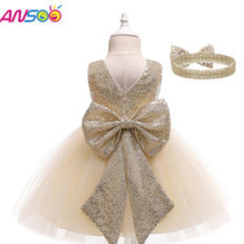 Ansoo Drop Shipping Mabd Girls Dress Maddler Kids Party Tub