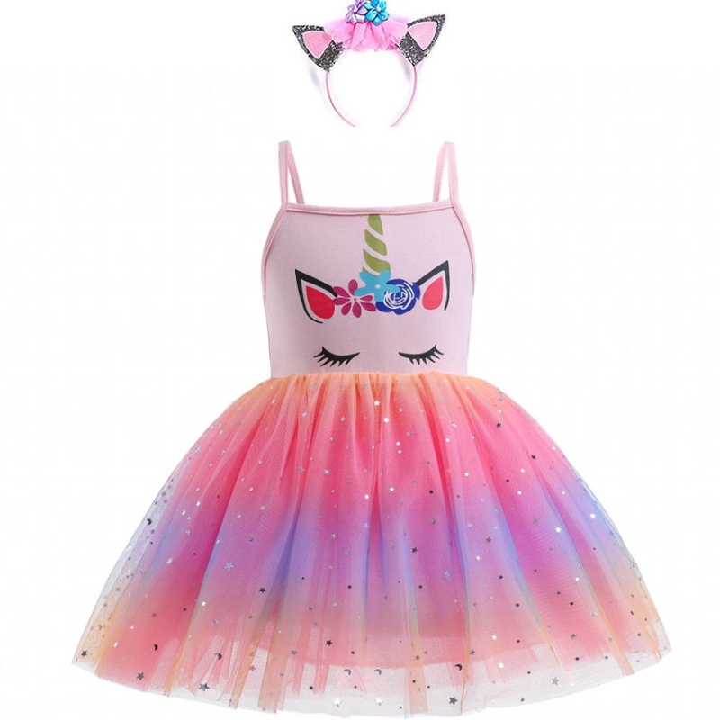 2022 Новая девушка платья Unicorn Girls Tutu