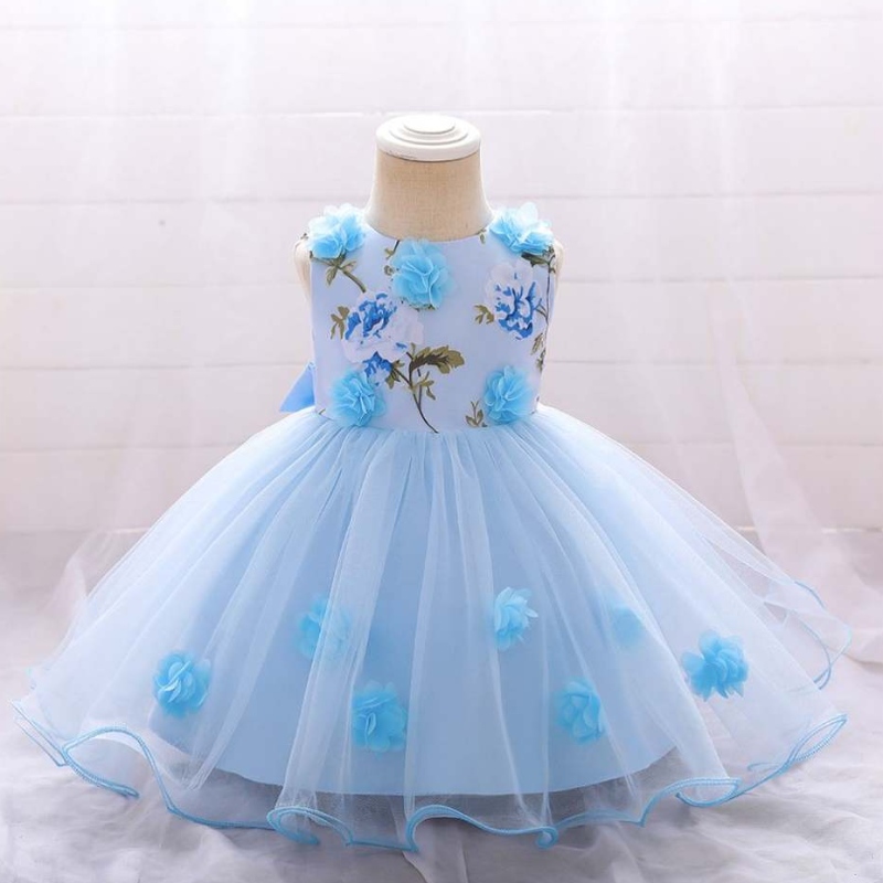 Горячая распродажа Baby Summer Girl Party Dress Дети свадебное платье на день рождения для одежды 3-24 м