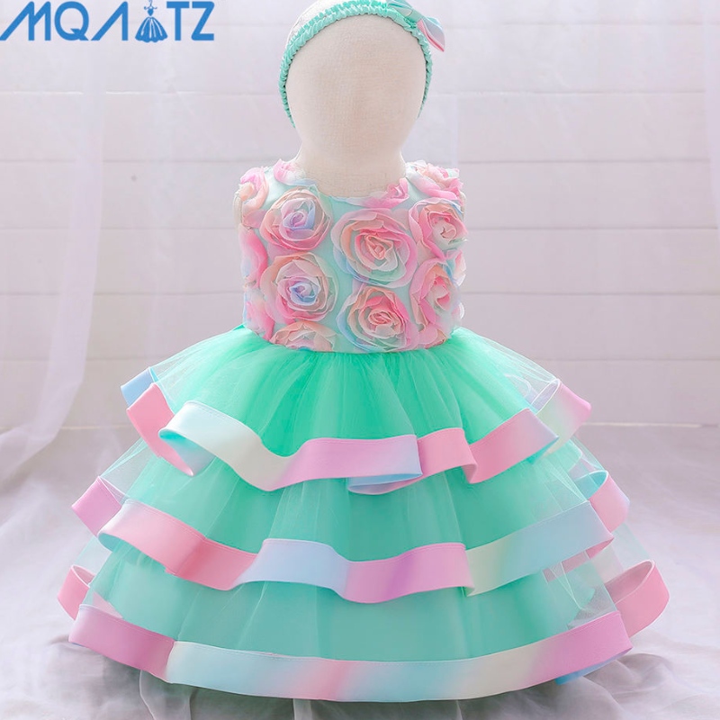 Baige Hot Sedelling Baby Summer Rooveless Tulse Dress Girl