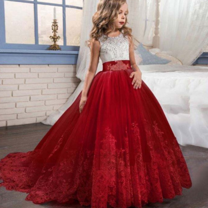 Baigenew Design Premium Flower Girl Frings Patterns для детей свадебная вечеринка для детей.